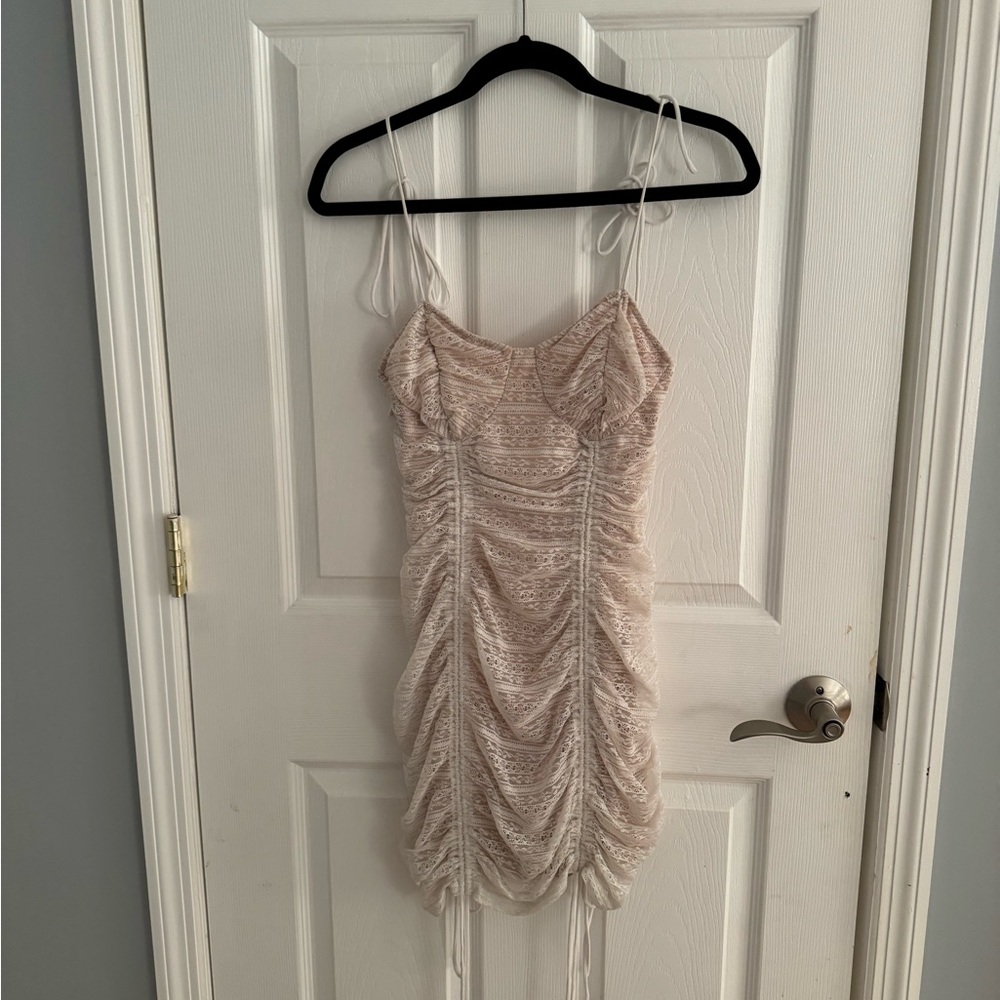 Fashion Nova Angel Baby Lace Mini Dress